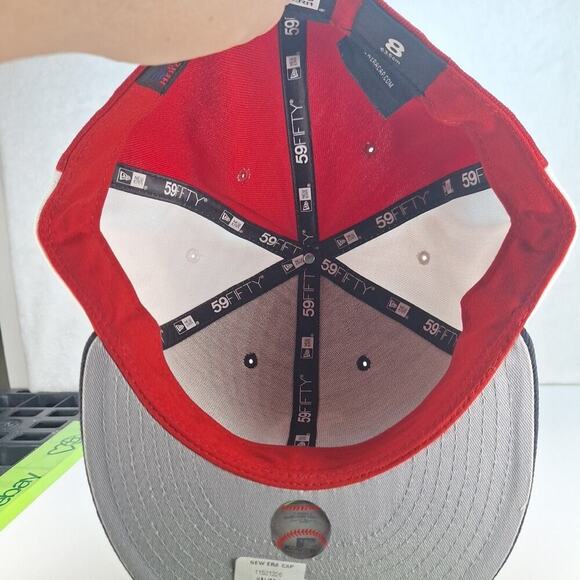 New Era 59Fifty Boston Red Sox MLB Authentic Fitted Hat Cap 8 Red White Blue - Picture 6 of 7